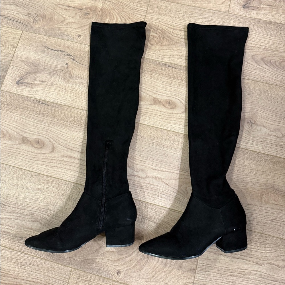Steve Madden Black Over-the-Knee Boots